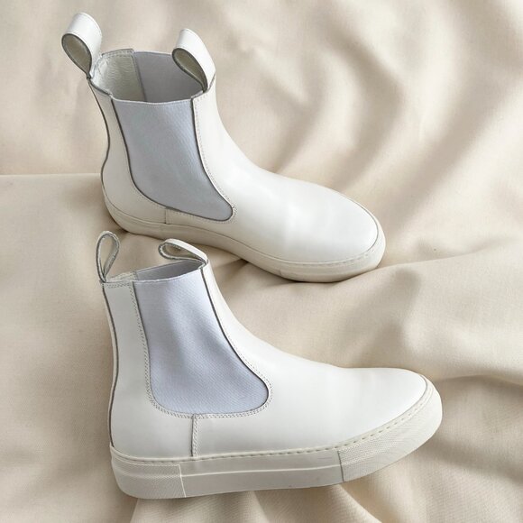 Sofie D'Hoore White Sneaker/Boots, size 39.5 - Picture 7 of 9
